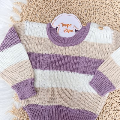 Conjunto Casaco de Linha e Calça Canelada - Lilás Conjunto Casaco de Linha e Calça Canelada - Lilás